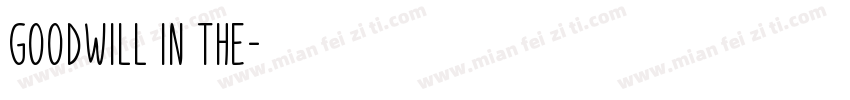 Goodwill in the字体转换